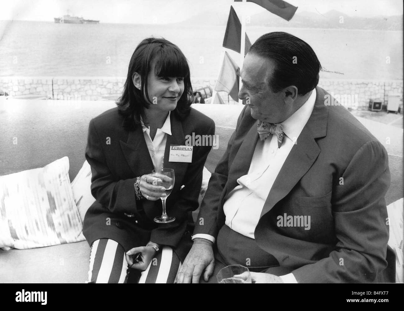 Tracey Ullman actrice chanteuse avec Mirror Group l'éditeur Robert Maxwell Mirrorpix Banque D'Images