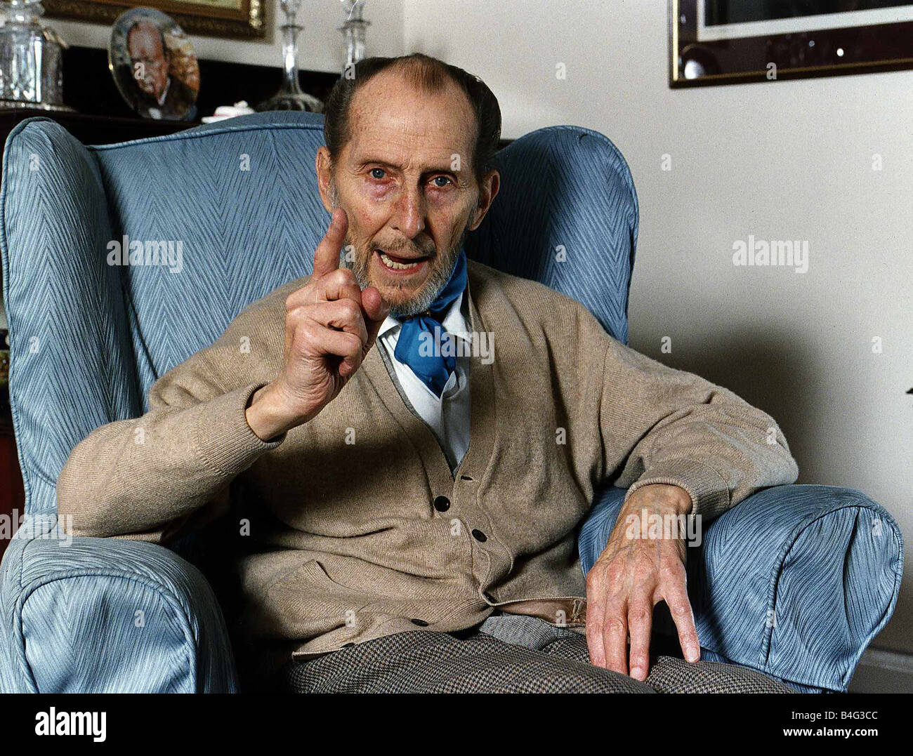 L'acteur Peter Cushing Banque D'Images