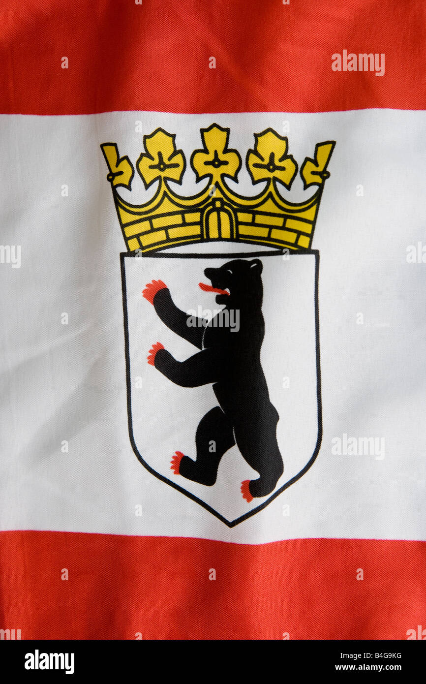 Drapeau de Berlin Banque D'Images