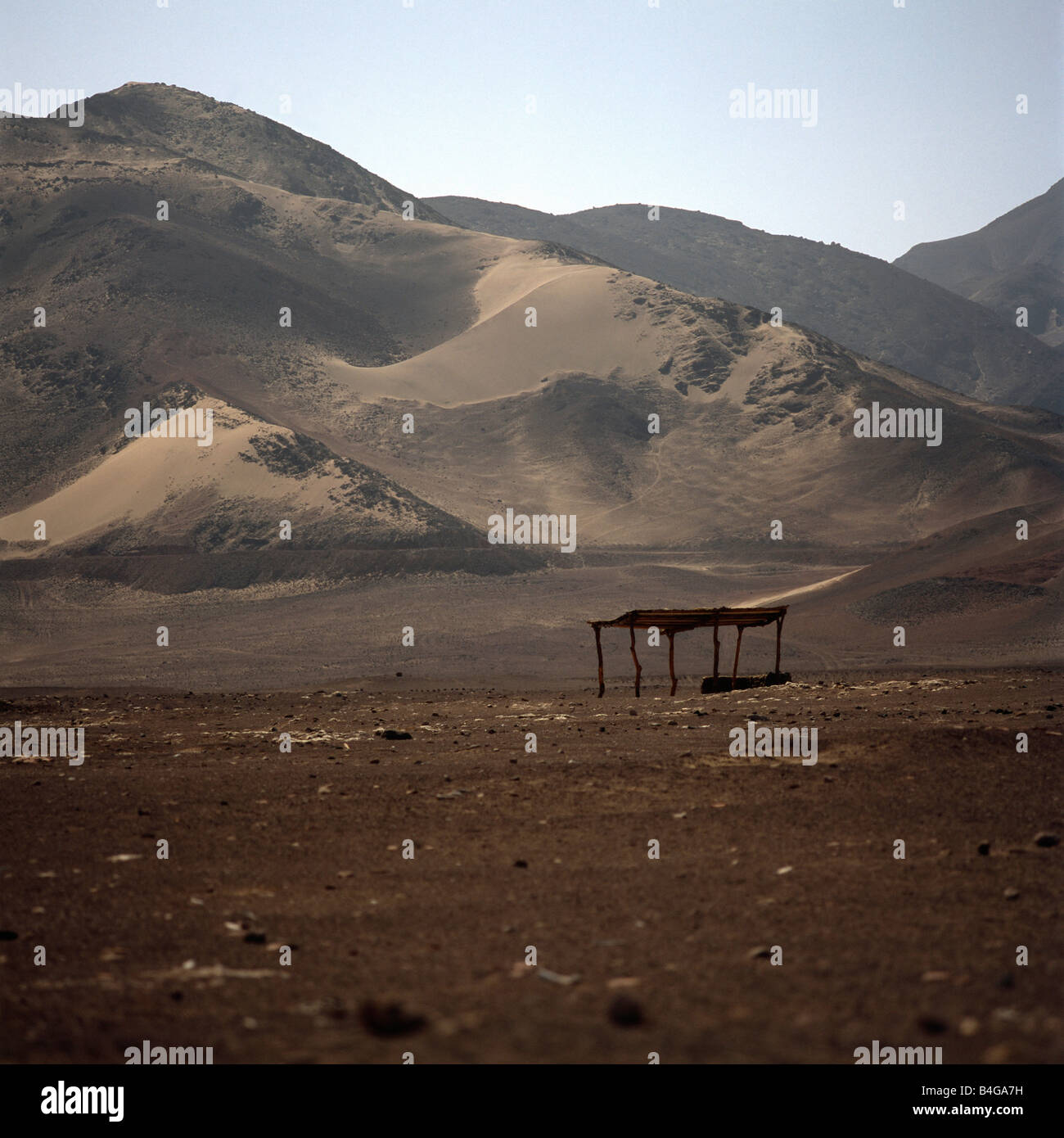 Une cabane dans un paysage Banque D'Images