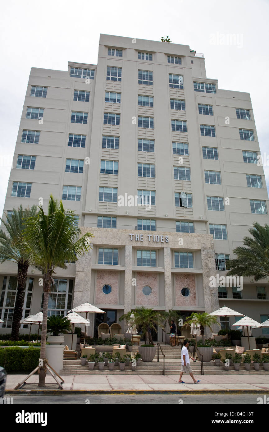 Le Tides Hotel, South Beach, Miami, Floride Banque D'Images