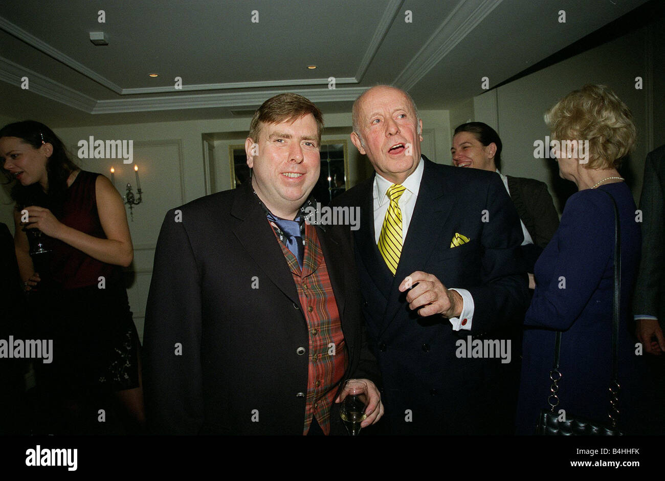 Timothy Spall Acteur 98 décembre à l'ouverture de la Titanic Resturant à Soho Londres avec Richard Wilson Banque D'Images