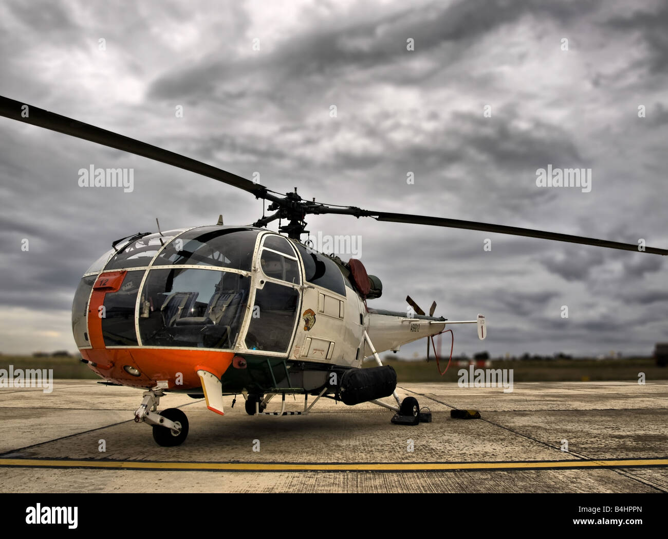 Malte escadron aérien hélicoptère Alouette au cours de l'exposition statique Banque D'Images