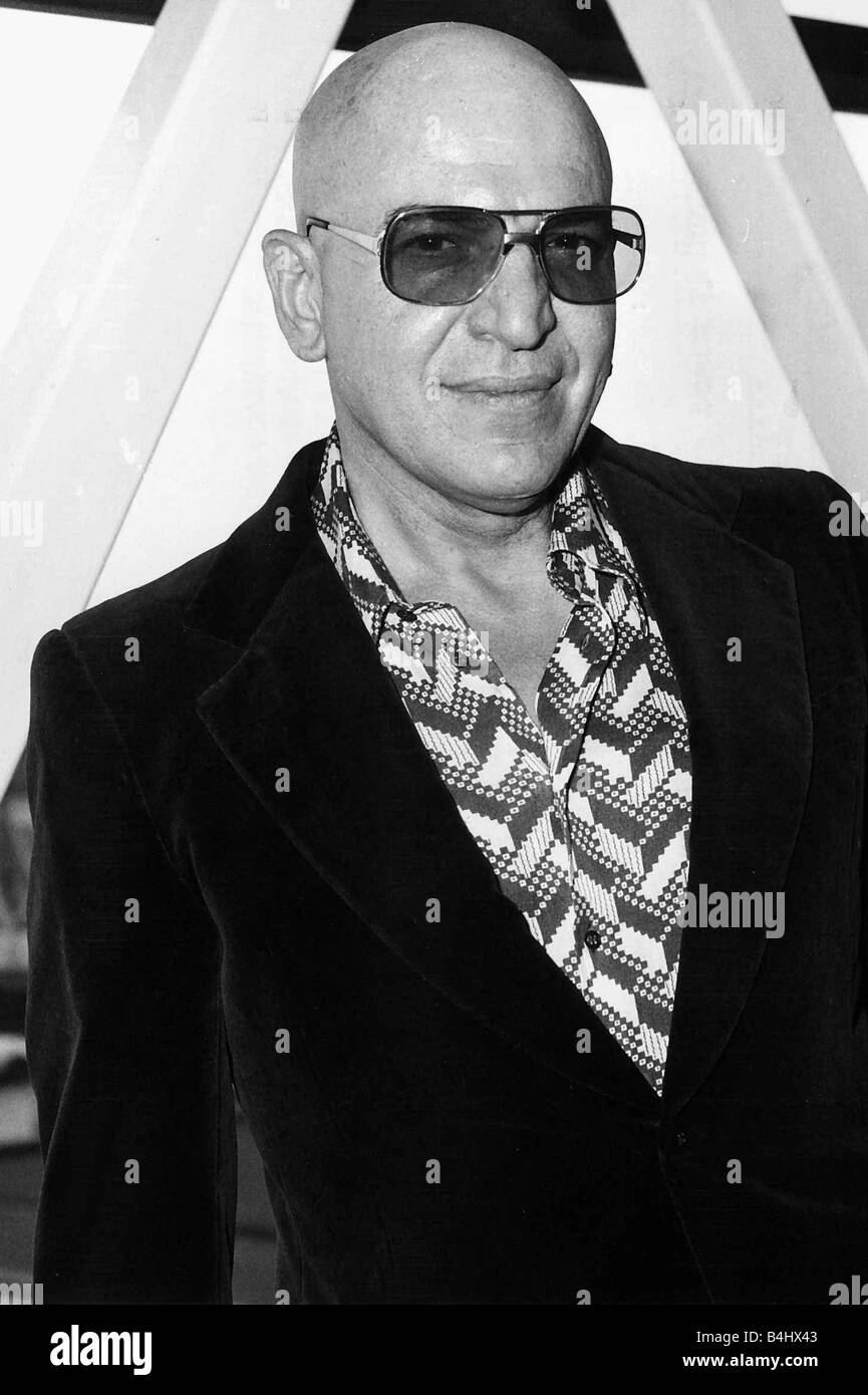 Telly Savalas acteur grec 1975 Banque D'Images