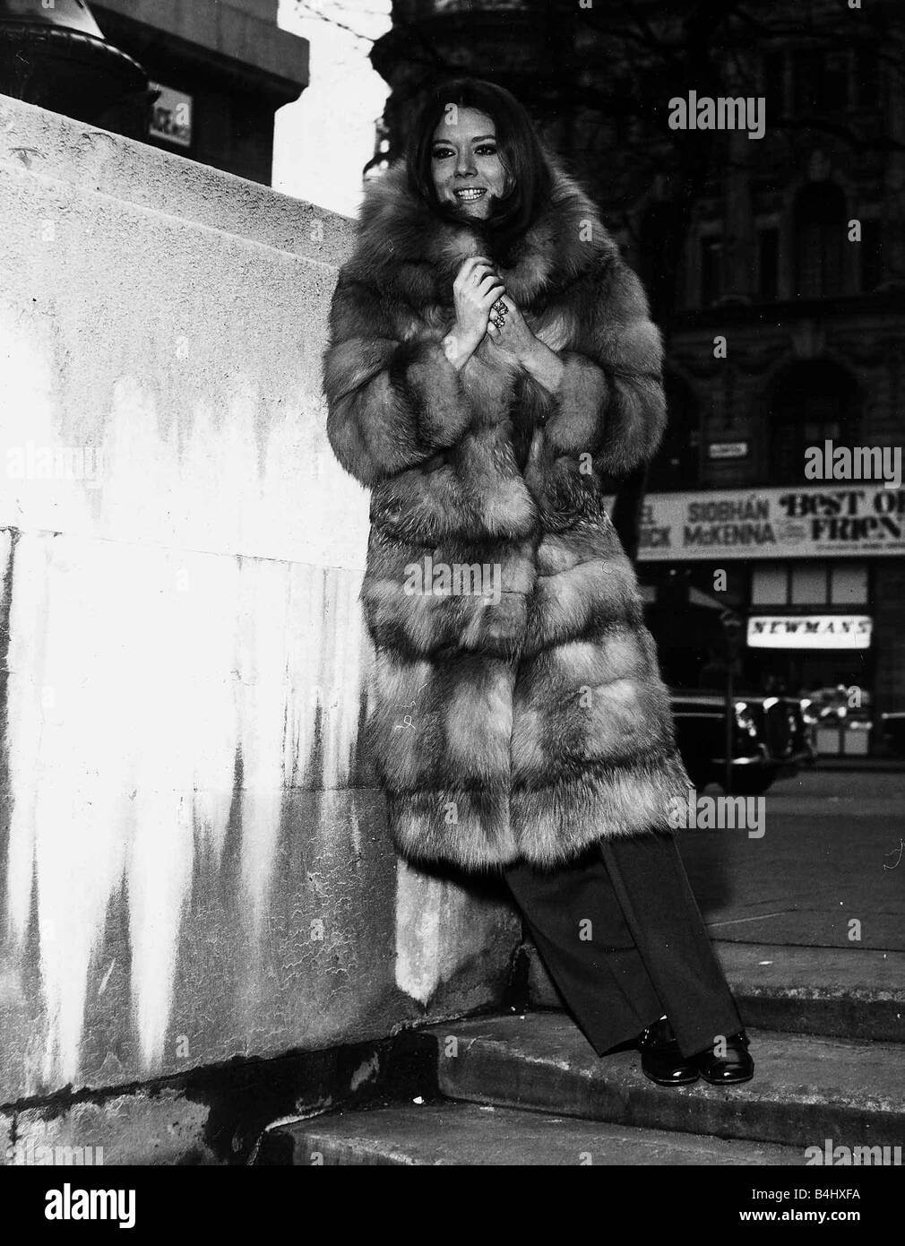 L'actrice Diana Rigg 1970 Banque D'Images