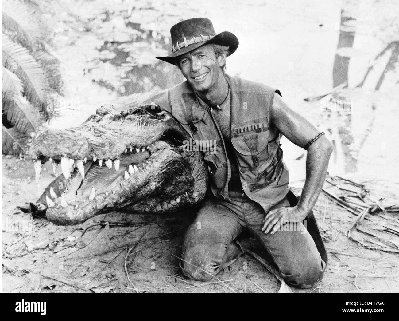 Films Crocodile Dundee 2 Septembre 1987 L'acteur Paul Hogan msi dbase Banque D'Images