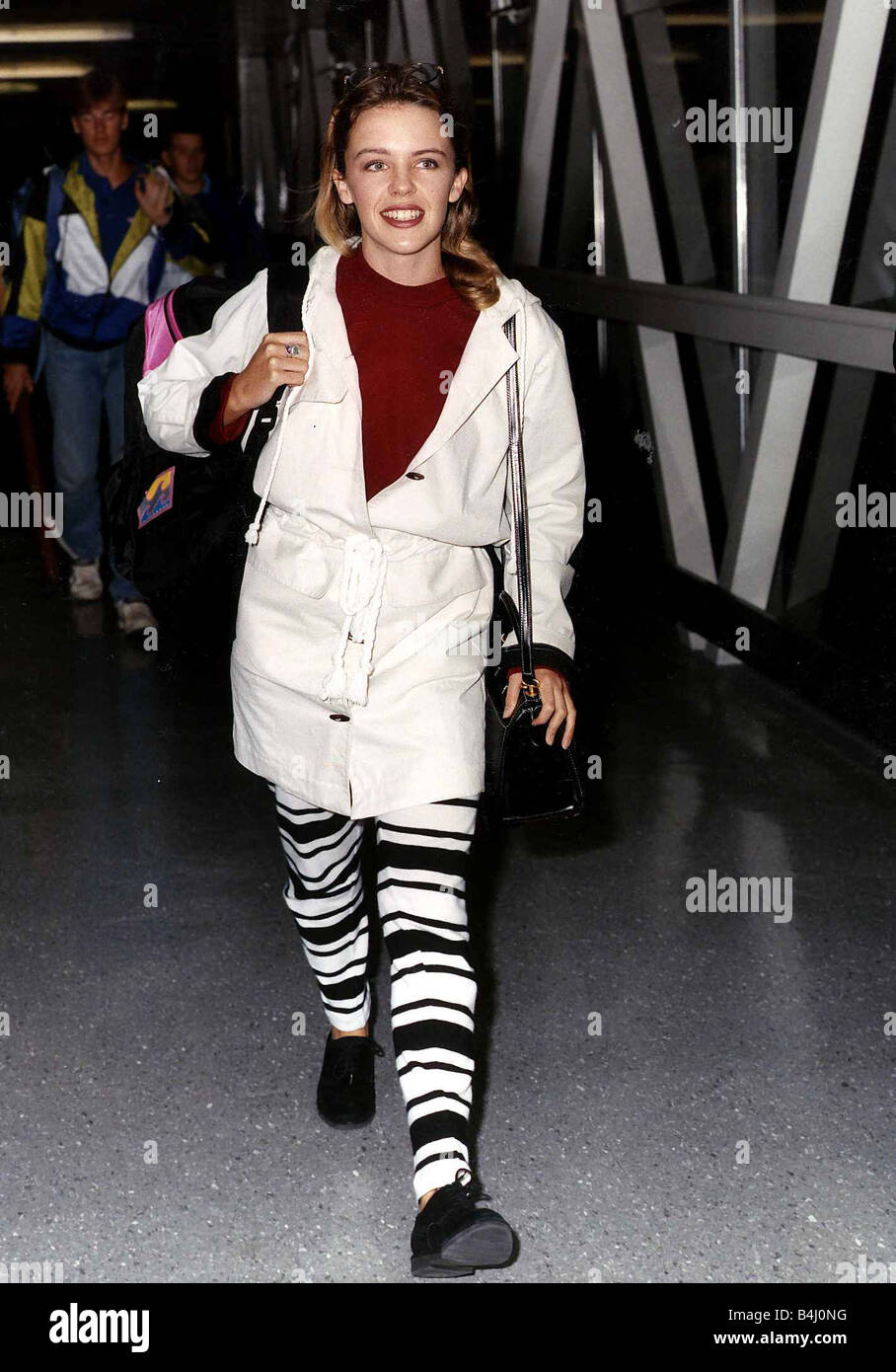 Kylie Minogue l'actrice et chanteuse en décembre 1989 Banque D'Images