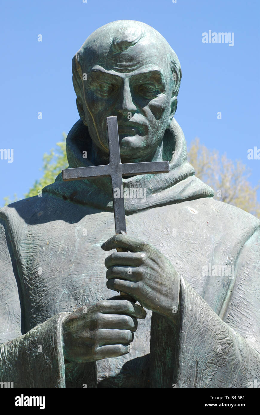Statue de Père Junipero Serra à la California State Capitol Banque D'Images