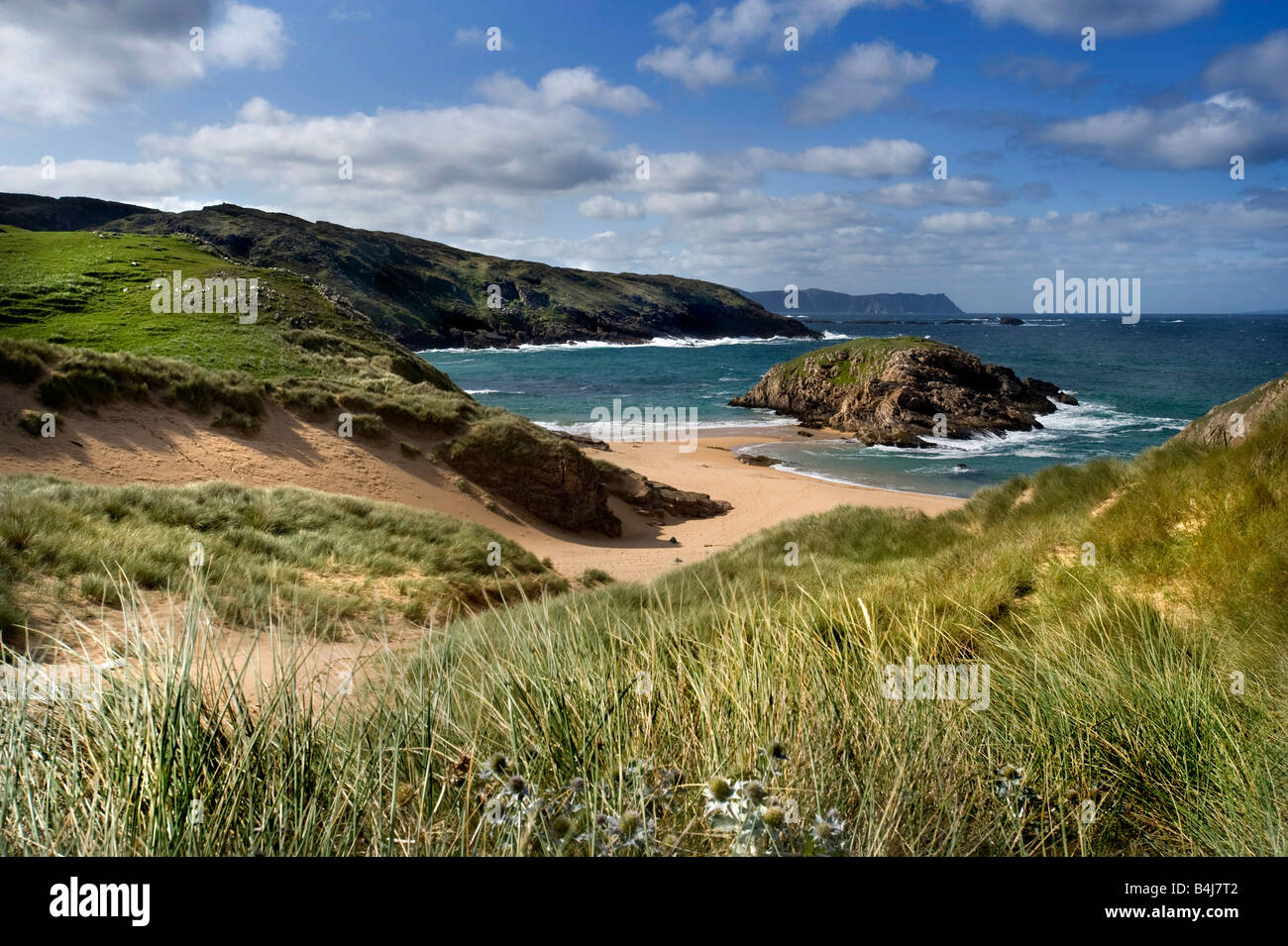 Trou meurtre Rosguill Co Donegal Banque D'Images