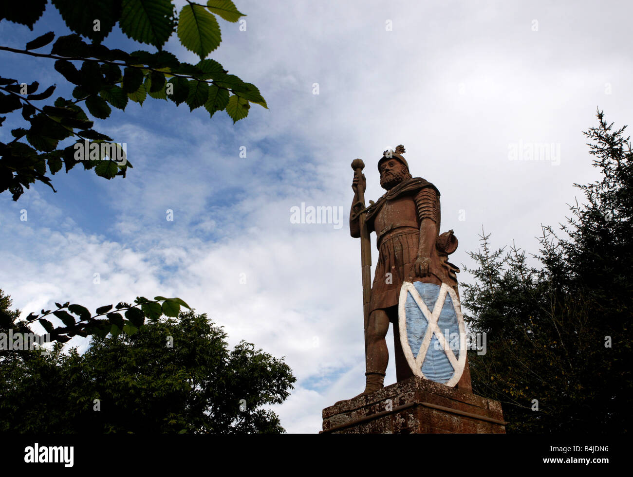 La statue de Wallace dans les Scottish Borders Banque D'Images