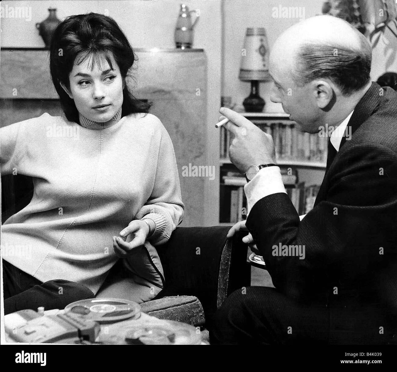 Shirley Anne Field actrice est interviewé Banque D'Images