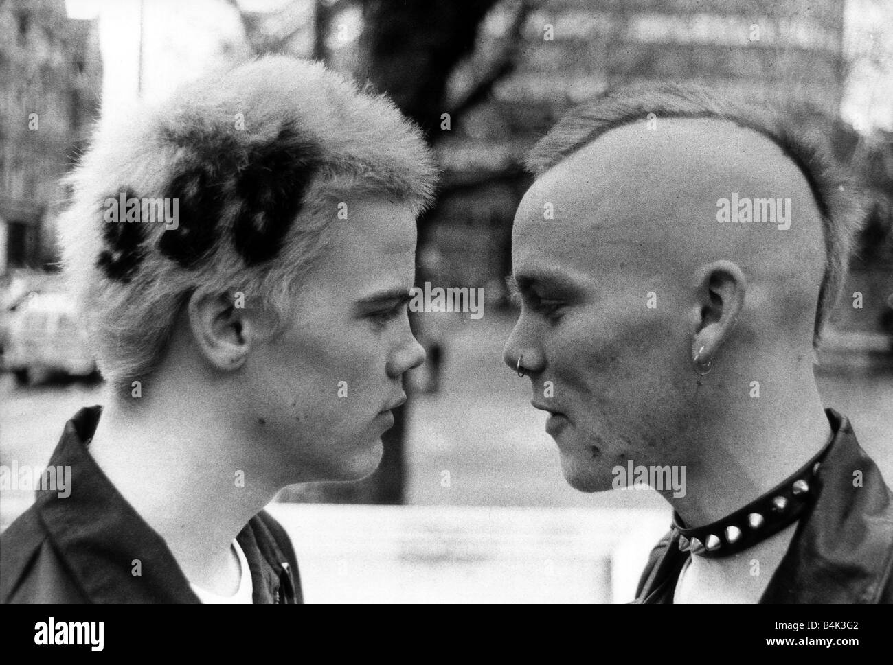 Punk Rocker à Londres Mars 1980 Mirrorpix Banque D'Images