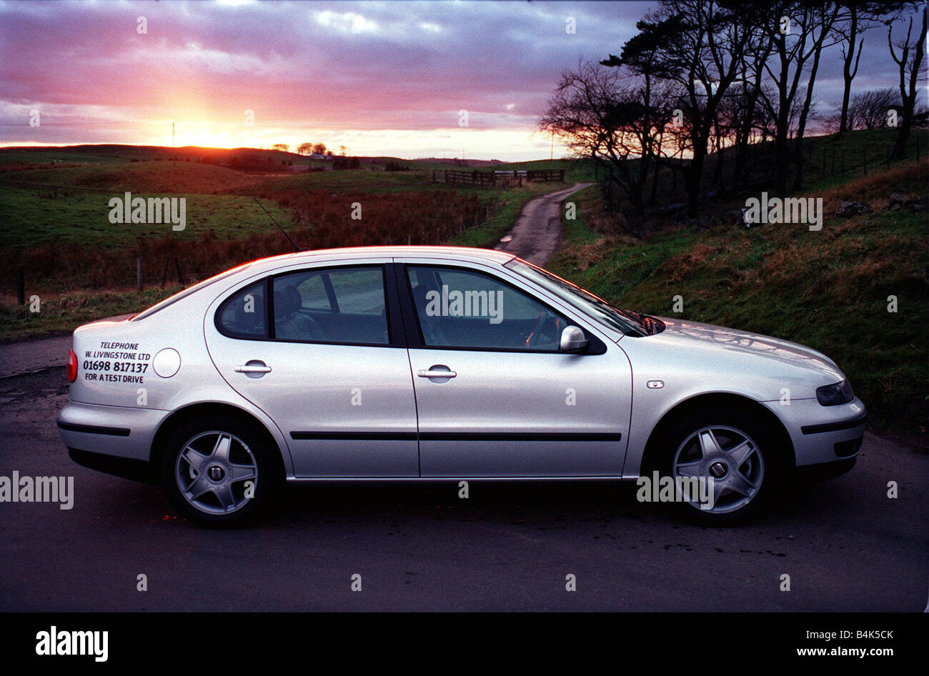 SEAT Toledo V5 berline de luxe Novembre 2001 automobile argent garanti Banque D'Images