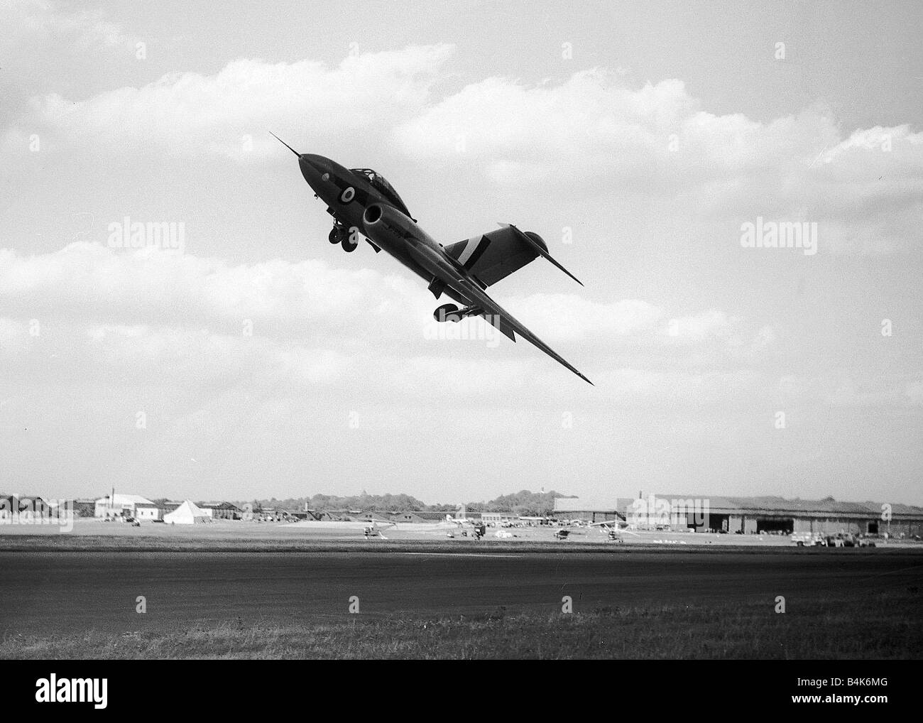 Gloster Javelin Sept 1952 l'avion qui décolle de la CCPE Farnborough Air Show 1952 Banque D'Images