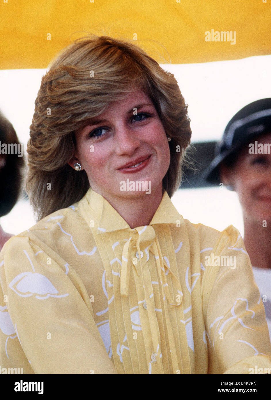 Princesse de Galles à St Johns Ambulance Centre régional à Alice Springs Australie La Princesse Diana Mars 1983 Banque D'Images