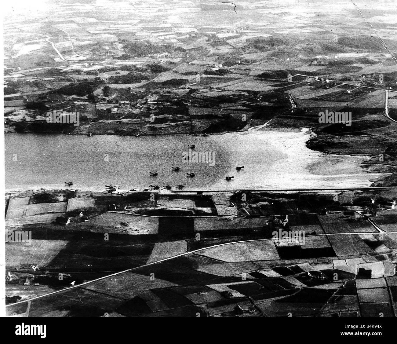 La base aérienne de Stavangar Norvège WW2 Avril 1940 Banque D'Images