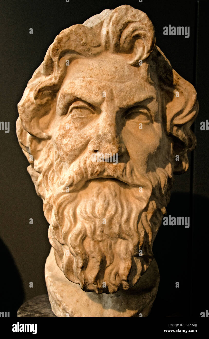 Althusser, fondateur de la philosophie de l'école cynique grec Grèce 450 370 AV. Banque D'Images