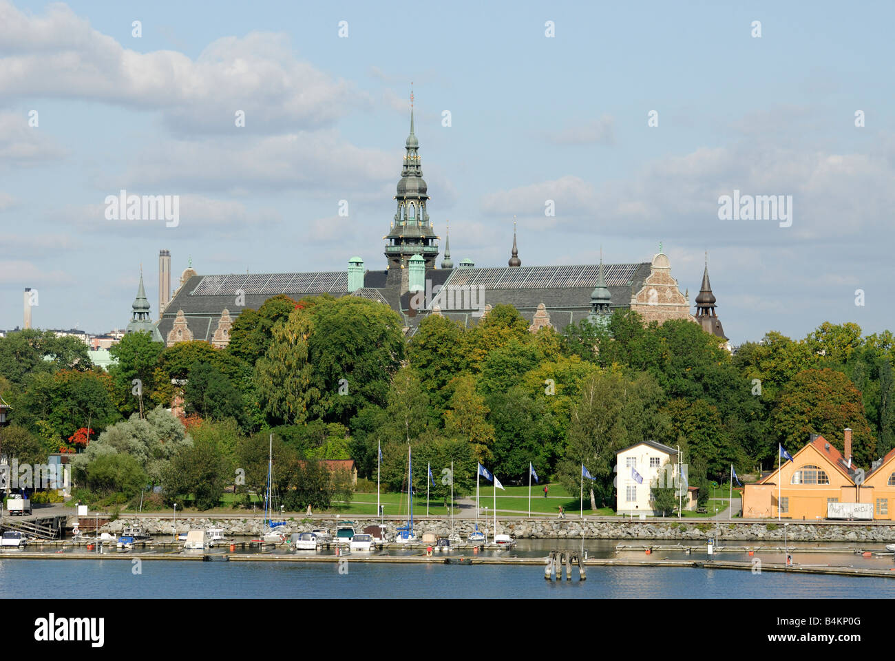 Vue sur la vieille église de Stockholm Suède Stockholm Skansen Banque D'Images