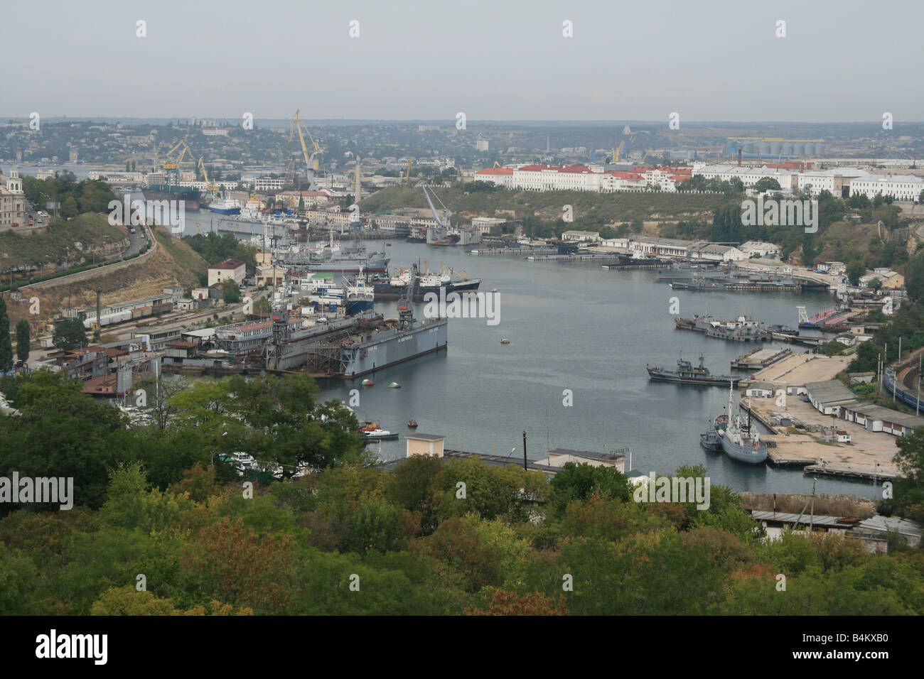 Vue sur la baie de Sébastopol (Crimée, Ukraine) Banque D'Images