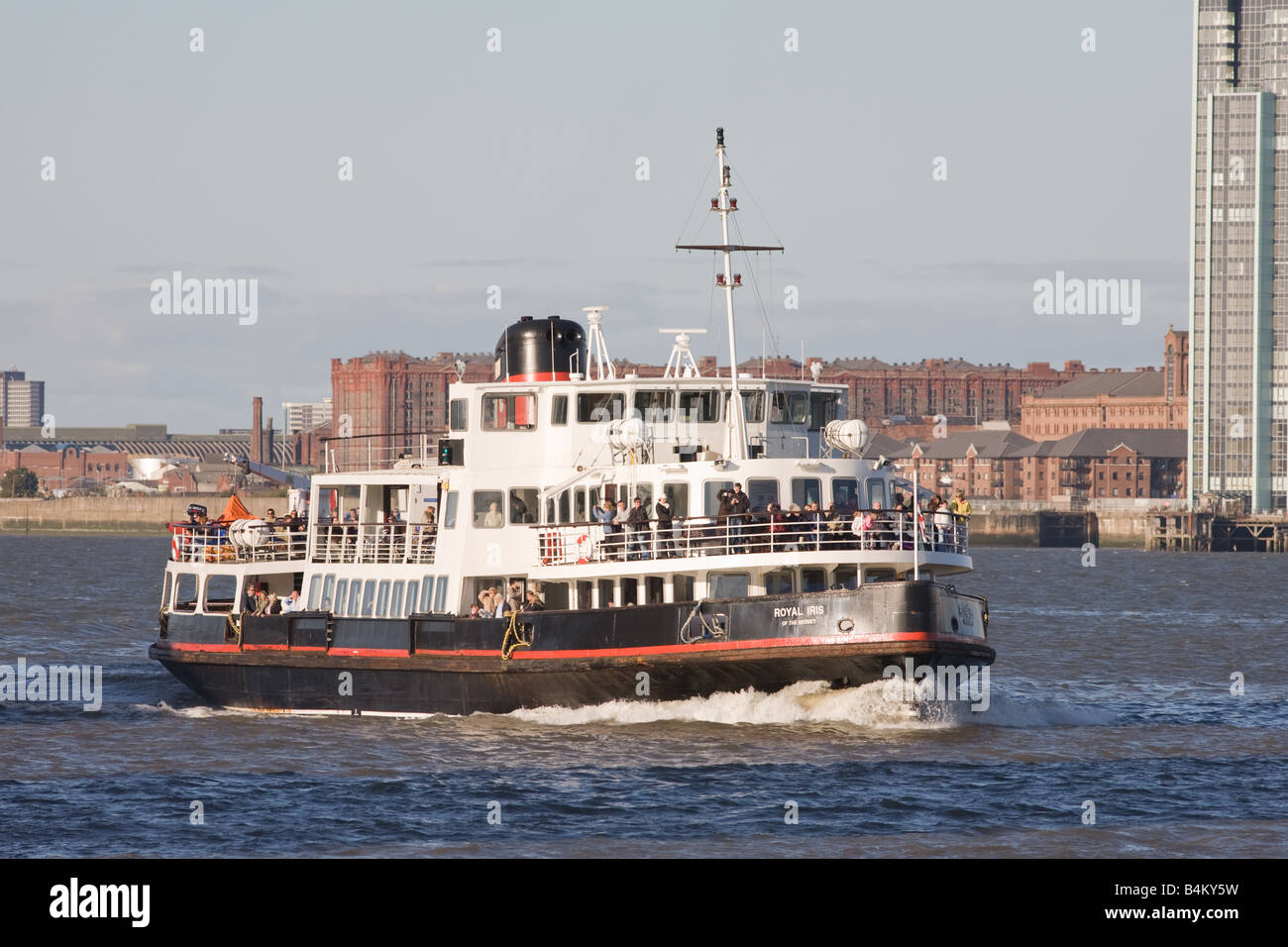 Rivière Mersey ferry, Liverpool, Royaume-Uni Banque D'Images