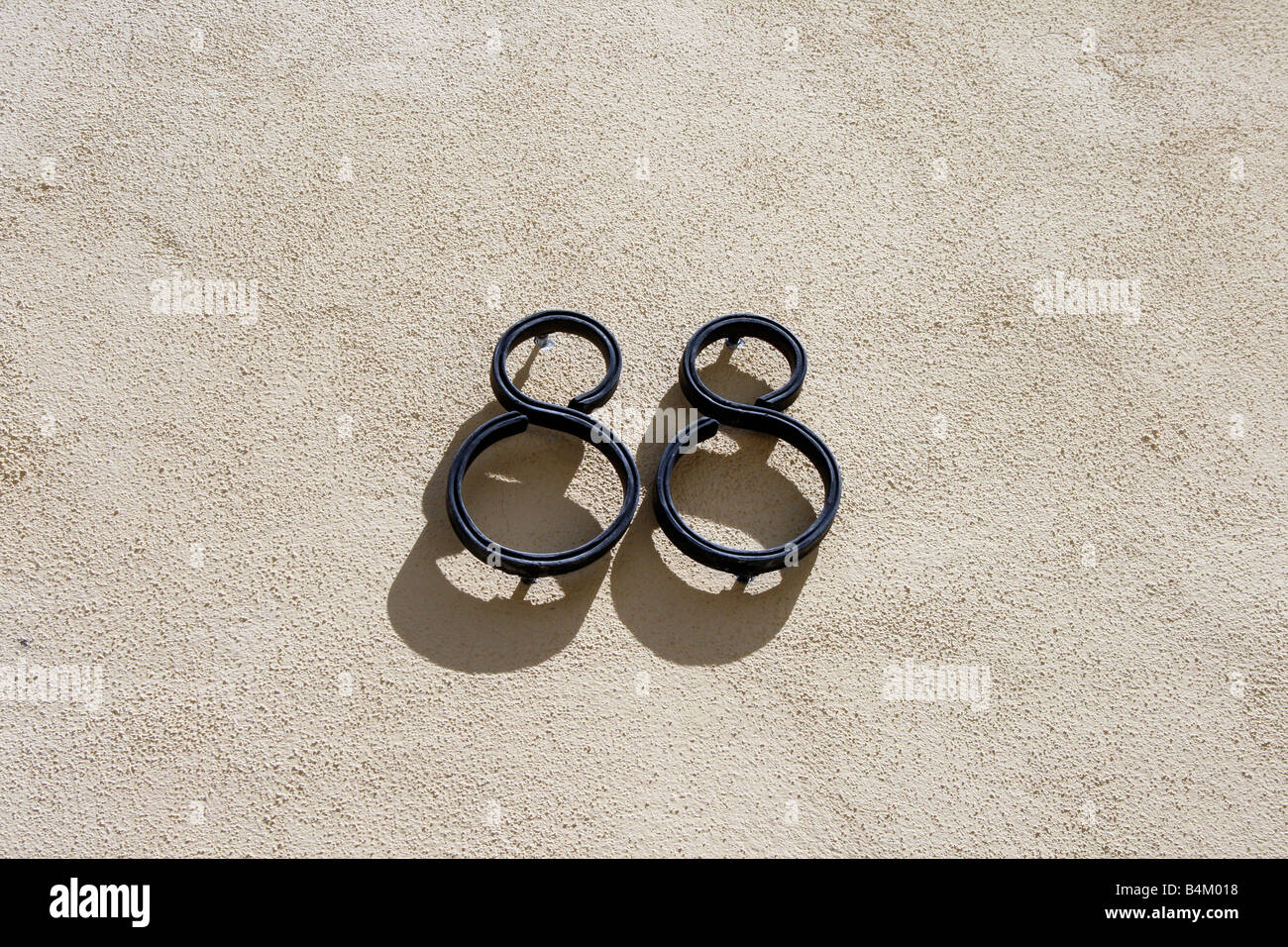 Numéro 88, quatre-vingt-huit Banque D'Images