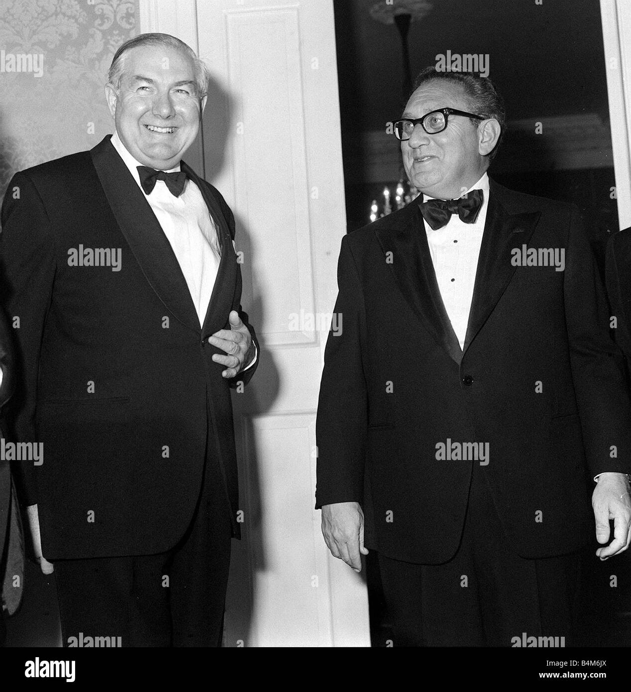 Le premier ministre James Callaghan MP mai 1976 et le Dr Henry Kissinger au 10 Downing Street Banque D'Images