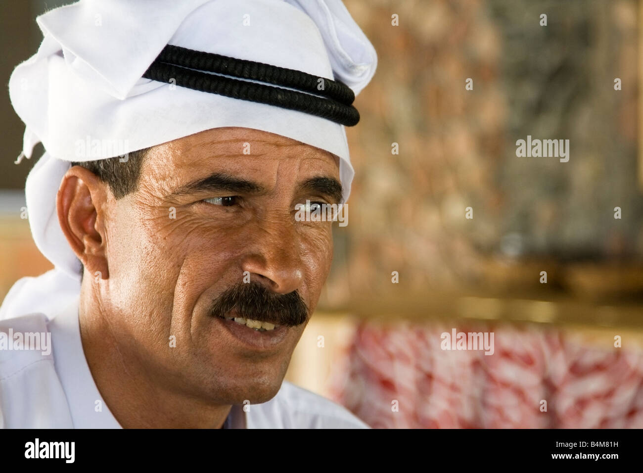 Portrait d'un bédouin l'homme, Egypte Banque D'Images