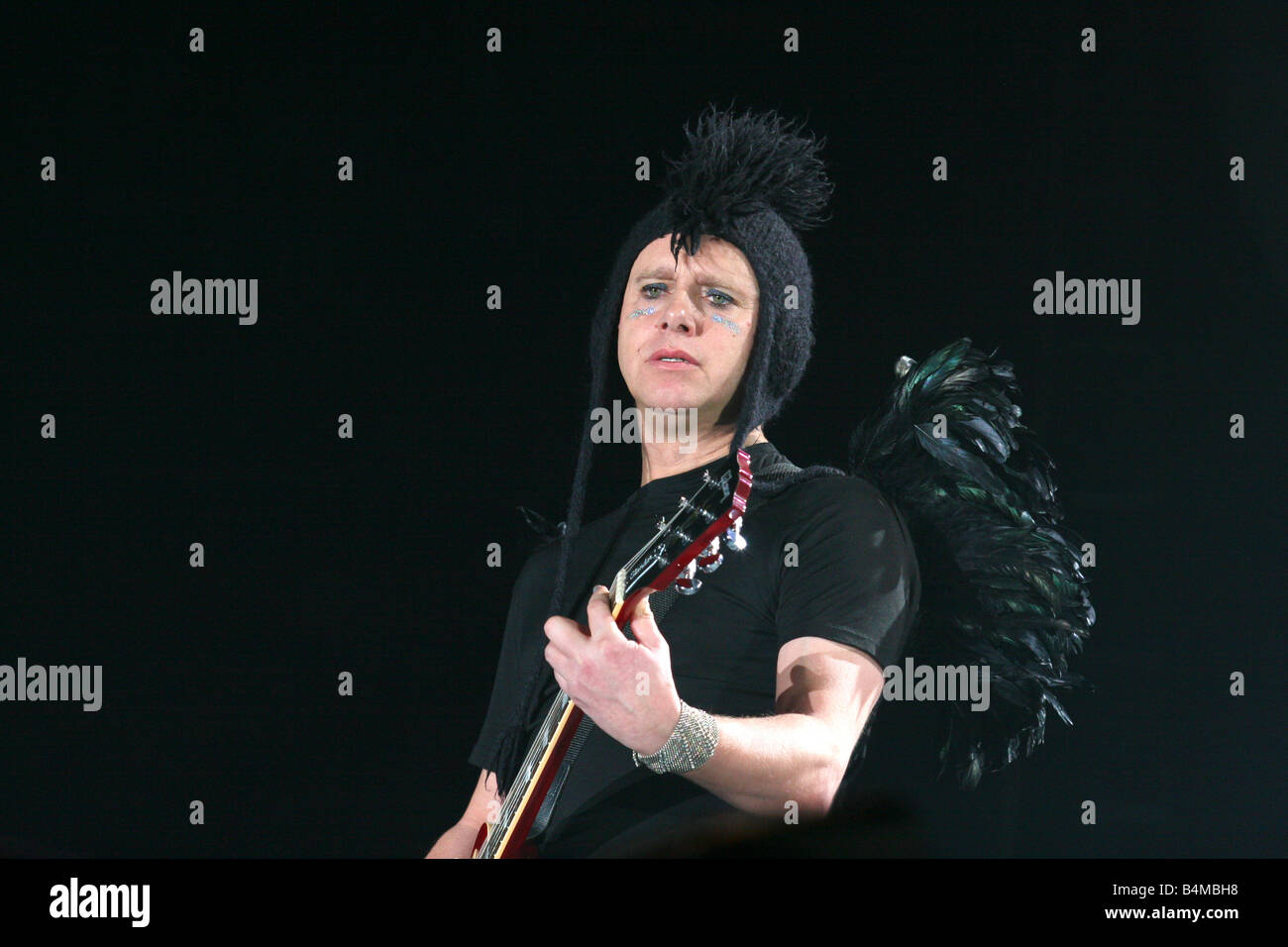 Martin Gore de Depeche Mode pendant les concerts à Katowice, Pologne. Banque D'Images