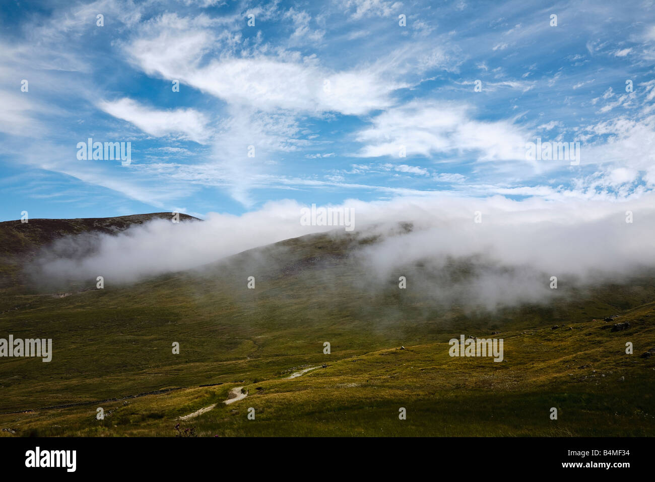 Les montagnes de Mourne, voie Ott, comté de Down, Irlande du Nord, Royaume-Uni Banque D'Images Les montagnes de Mourne, voie Ott, comté de Down, Irlande du Nord, Royaume-Uni Banque D'Images