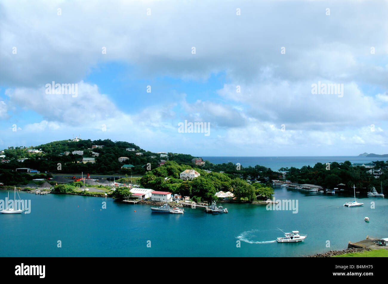 Harbour Island Caraïbes Sainte-Lucie Castries Banque D'Images