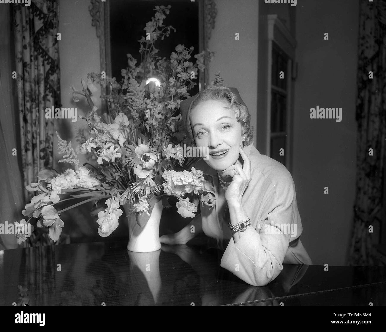 Marlene Dietrich Mai 1955 L'actrice Banque D'Images