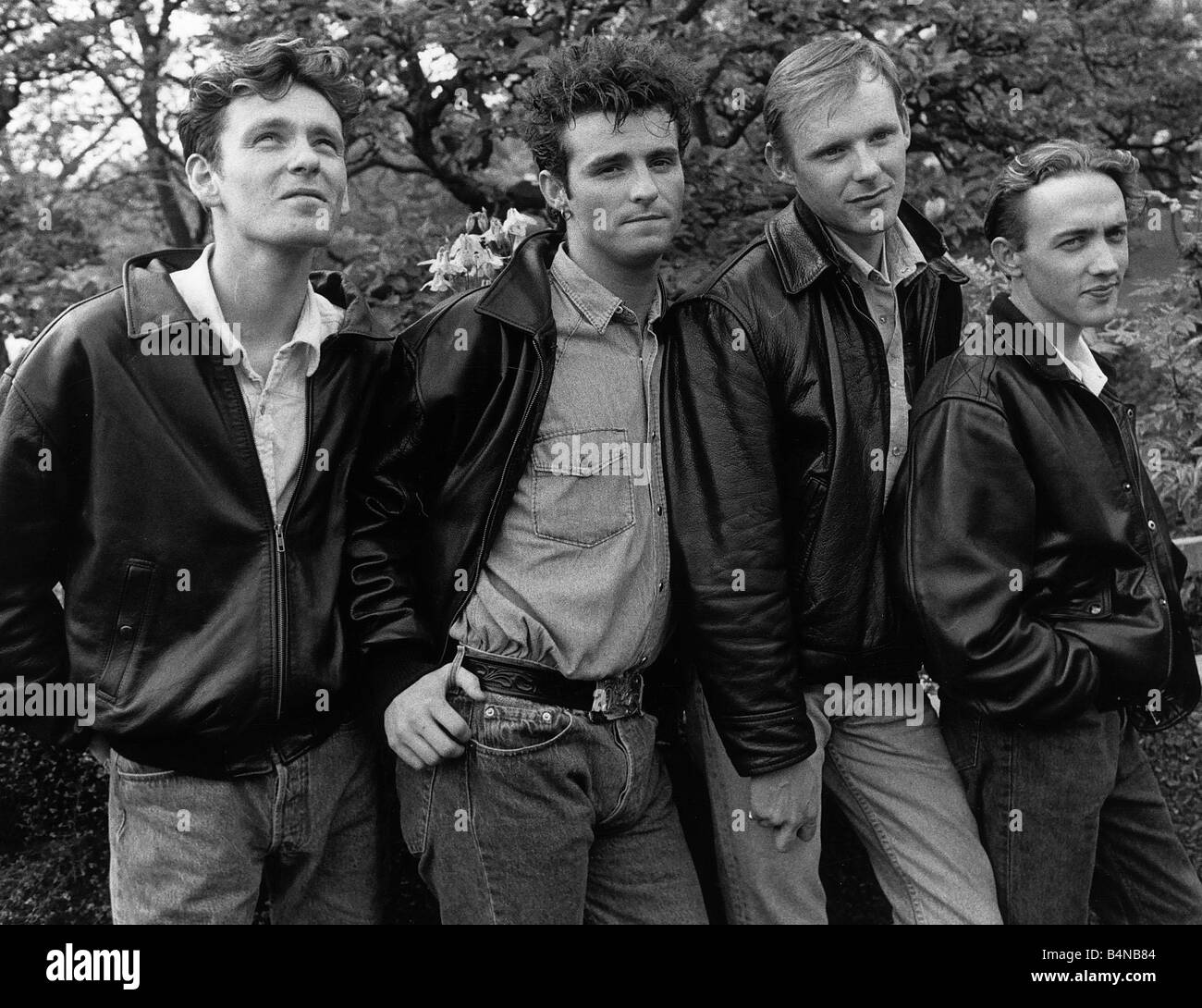 Wet Wet Wet avec la chanteuse du groupe pop Marti Pellow 1988 Photo Stock Alamy