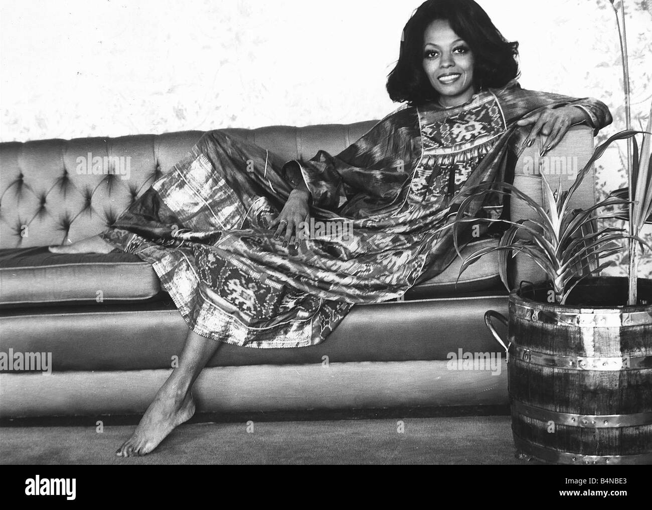 Diana Ross Mai 1973 le chanteur ancien membre de la tragédie vient de jouer le rôle de Billie Holiday dans le film Lady Sings Banque D'Images