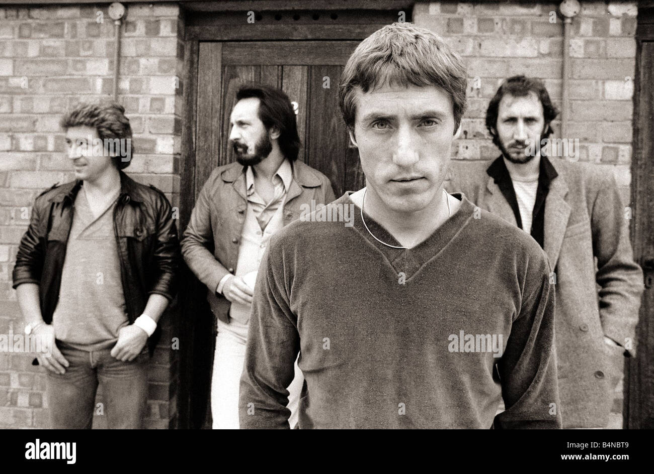 L'OMS Août 1979 Roger Daltrey Kenny Jones John Entwhistle Pete Townsend Banque D'Images