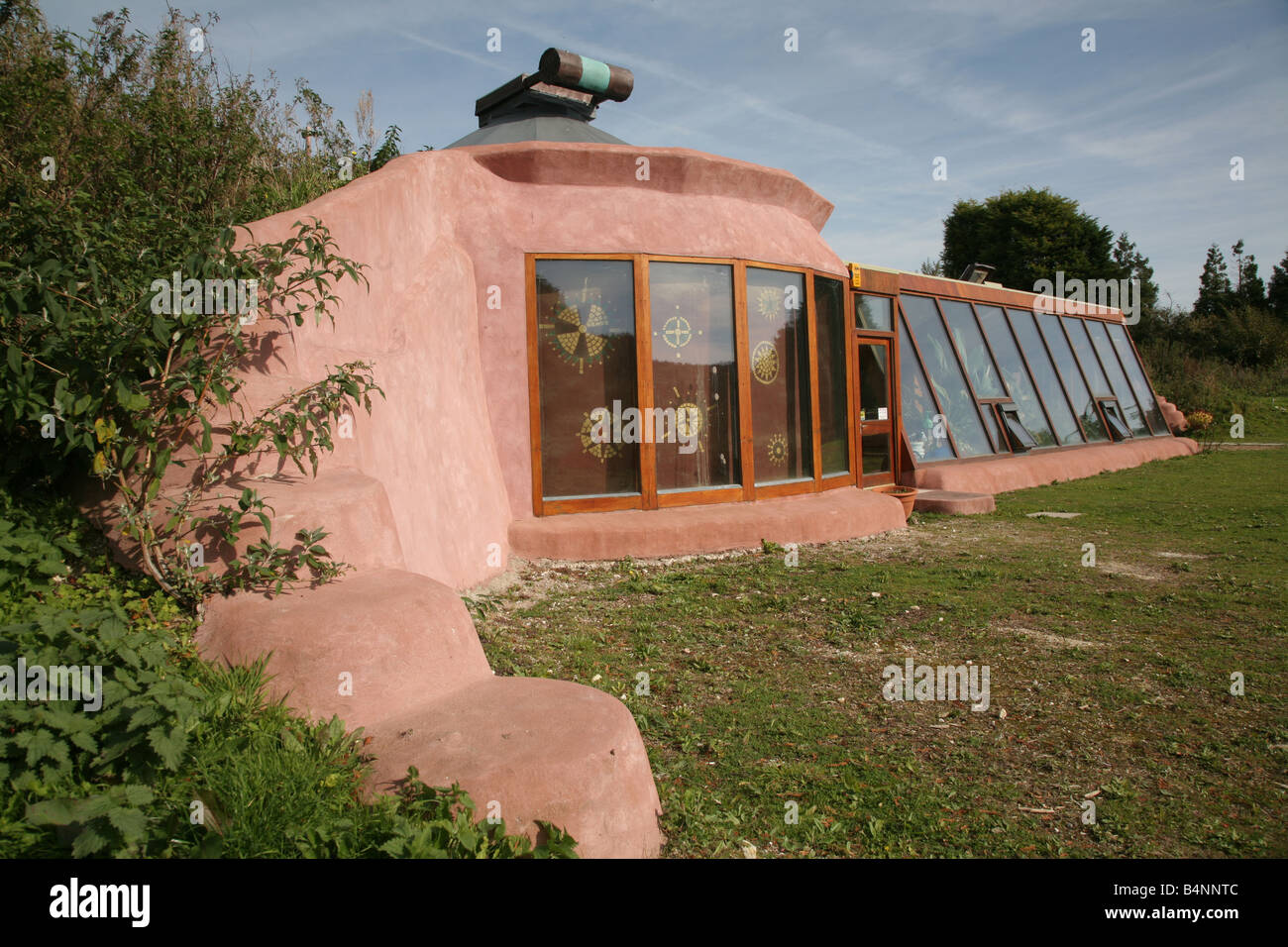 Earthship, Stanmer Park, Brighton Banque D'Images