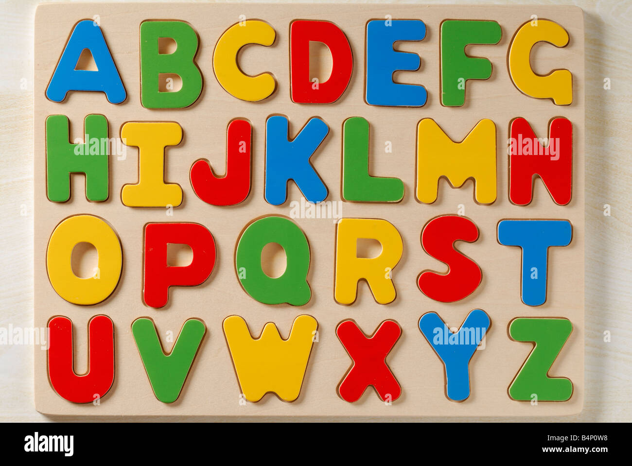 Lettres alphabet Banque D'Images