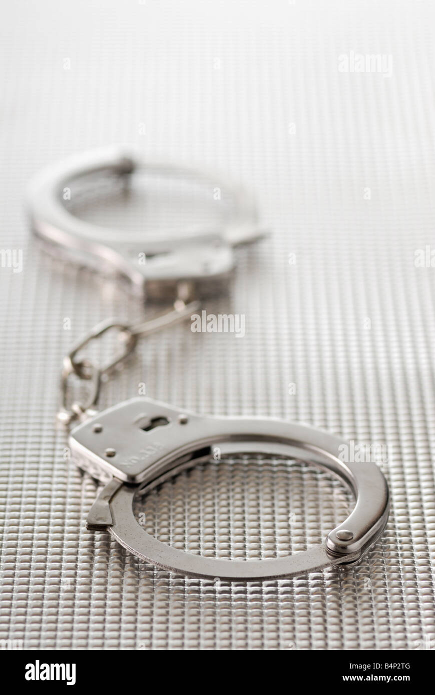 menottes Banque D'Images