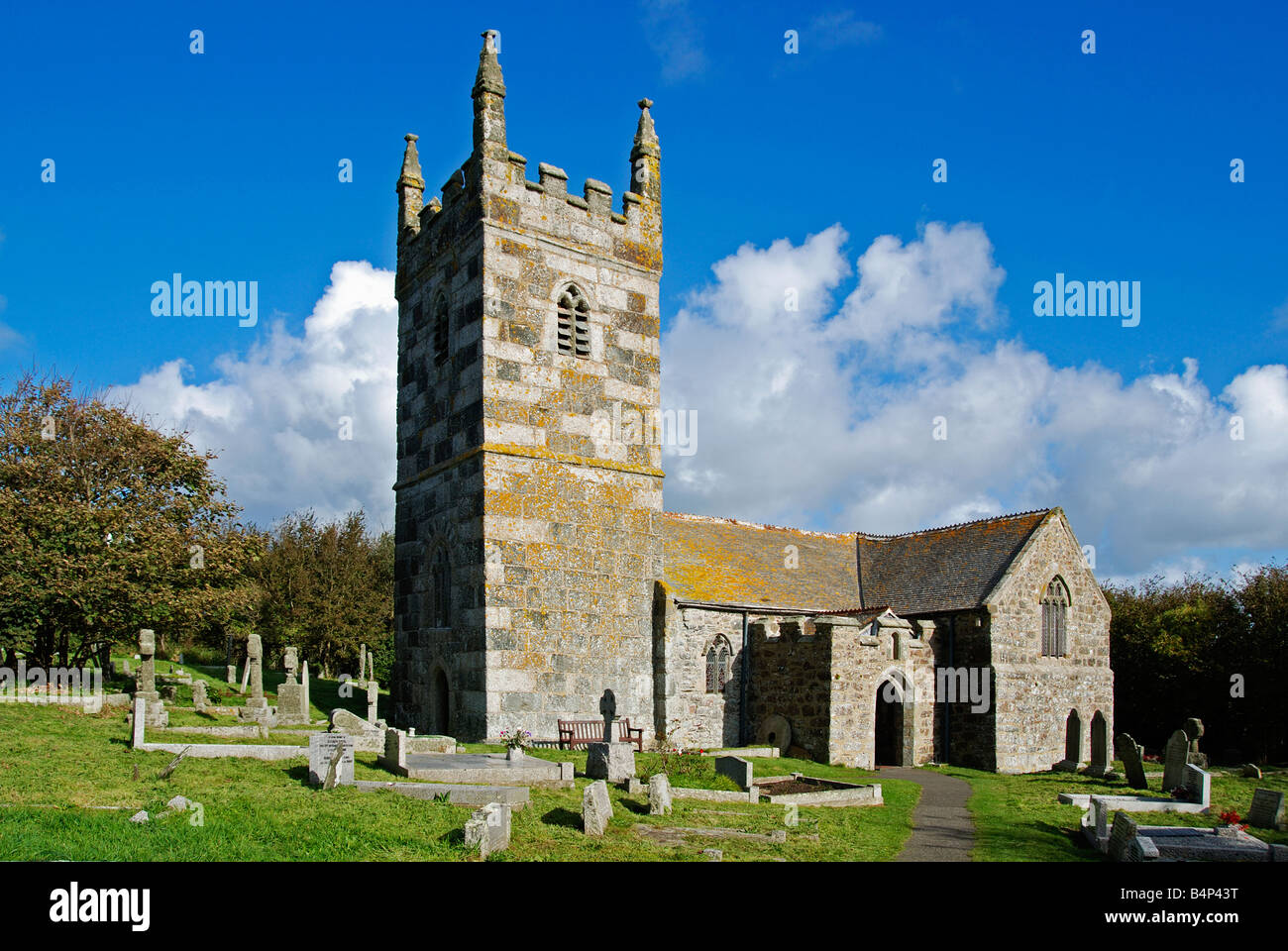 Eglise st.winwallow,lézard, Cornwall, uk Banque D'Images