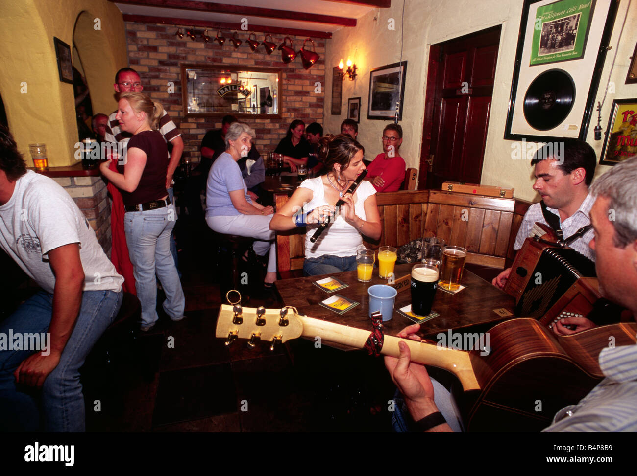 Irlande, Comté de Clare, Doolin, pub O'Connor Banque D'Images