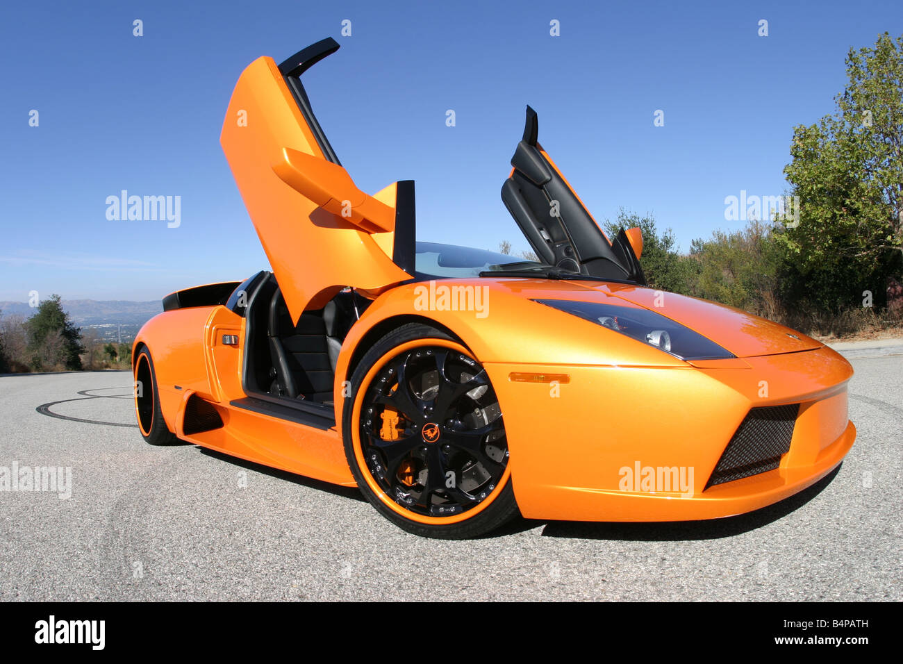Lamborghini Diablo avec portes jusqu' Banque D'Images