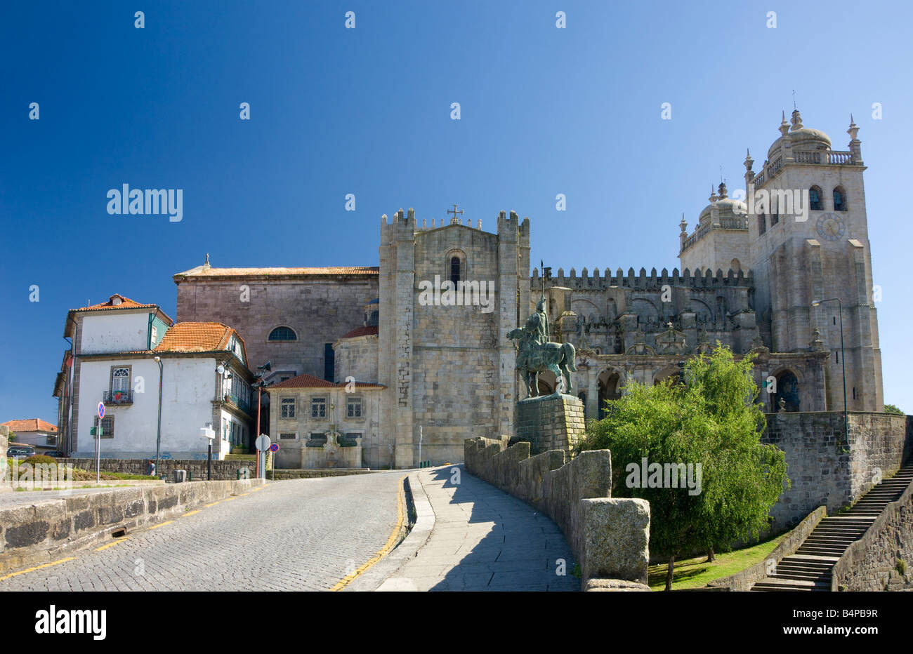 La Costa Verde Portugal Porto Porto la cathédrale, d'un Sé Banque D'Images