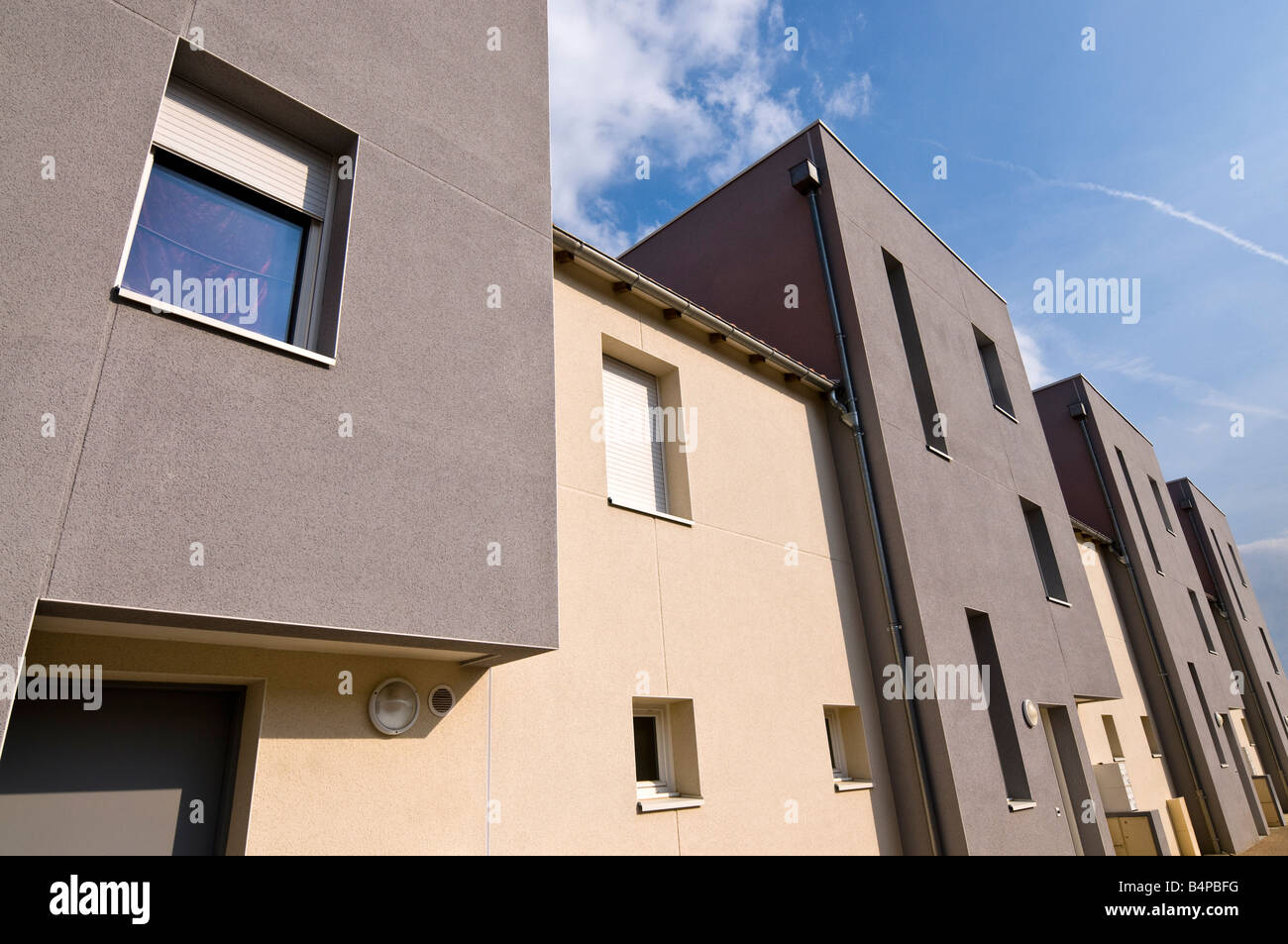 Nouveau lotissement, Poitiers, Vienne, France. Banque D'Images