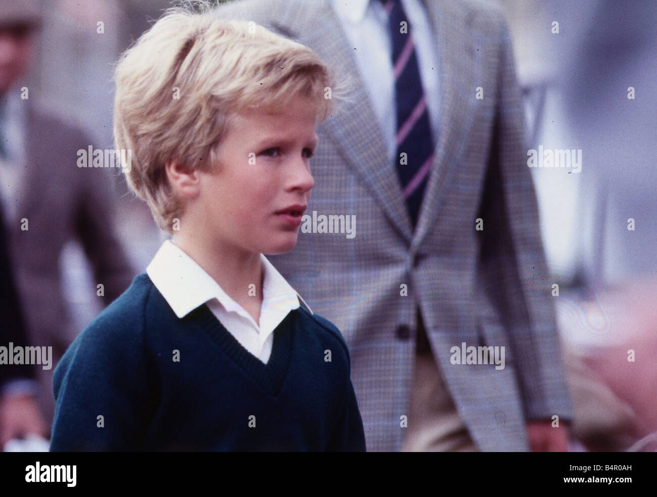 Peter Phillips Septembre 1985 fils de la princesse Anne en Ecosse Banque D'Images