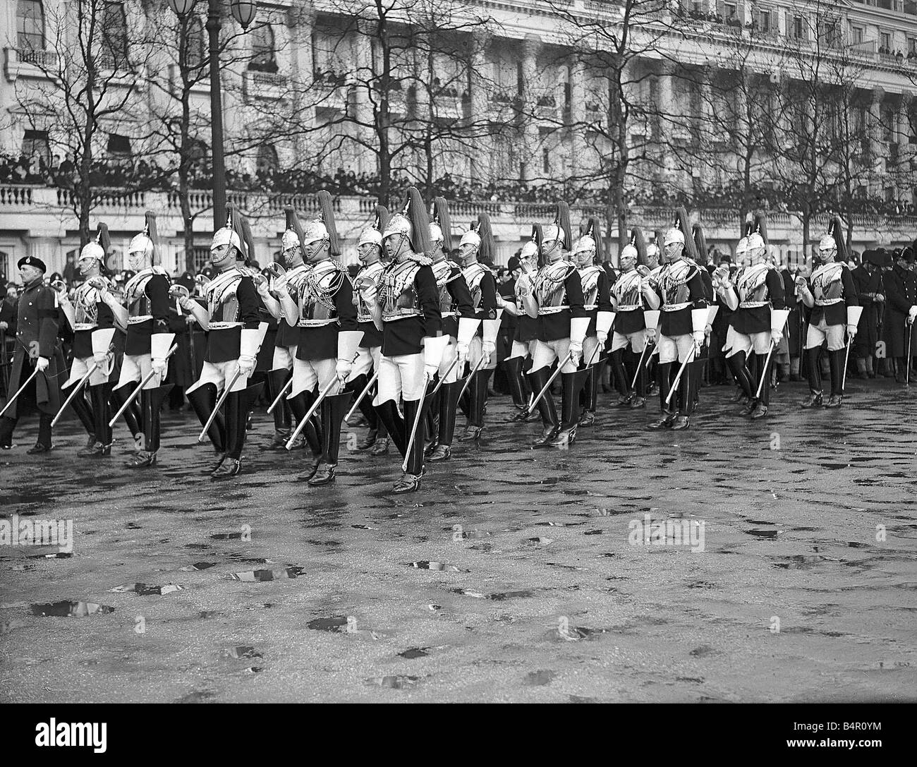 Funérailles du roi George V 28 Janvier 1936 Banque D'Images