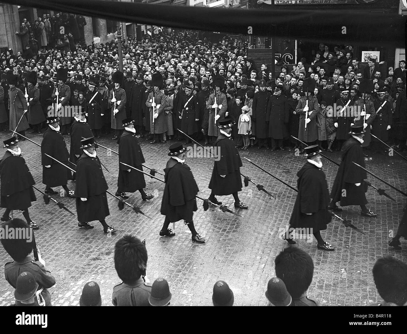 Funérailles du roi George V, 28 févr. 1936 Banque D'Images