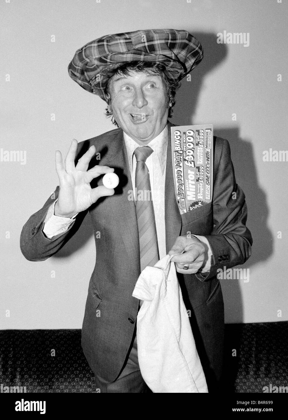 Comédien TV Norman Collier Novembre 1981 Banque D'Images