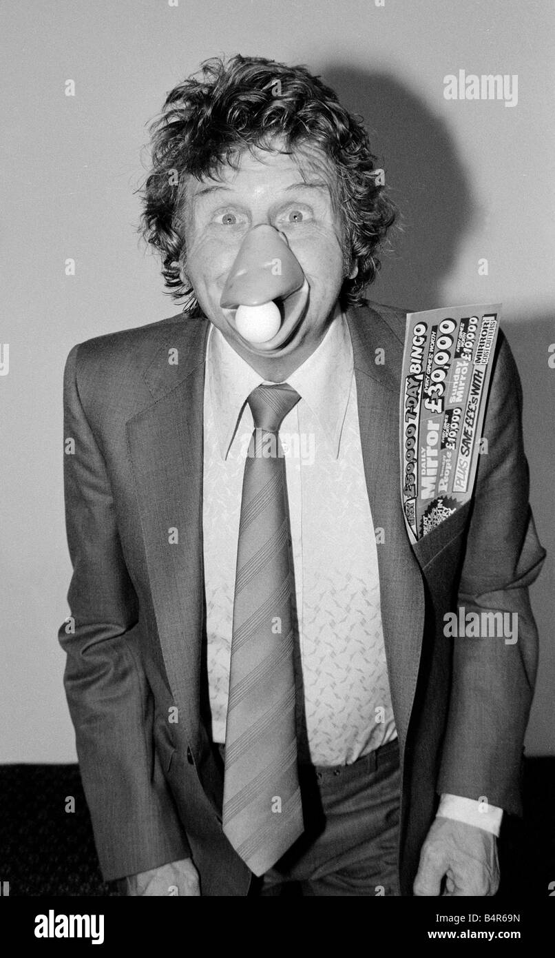 Comédien TV Norman Collier Mai 1984 Banque D'Images