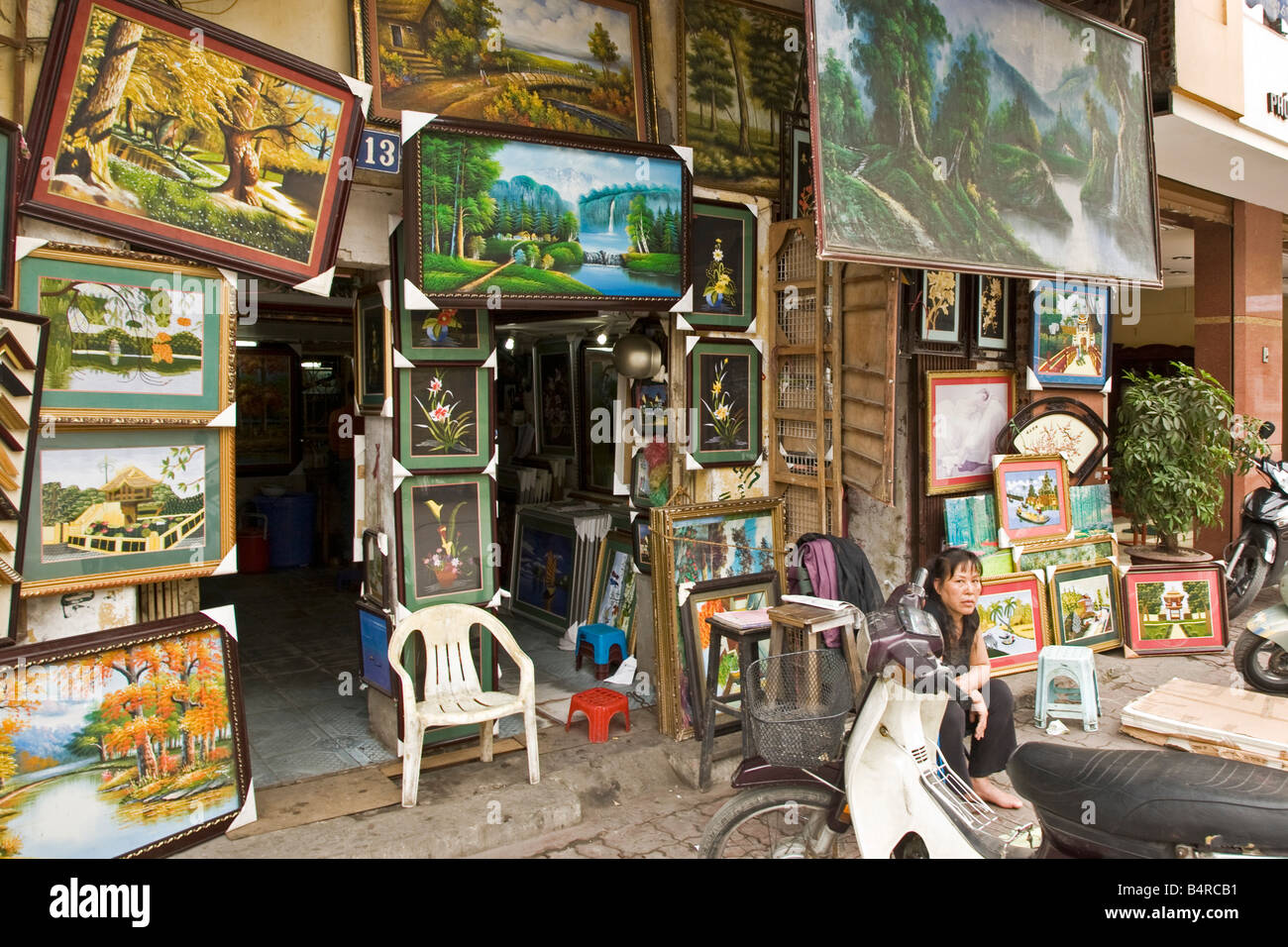 Art gallery Hanoi Vietnam Banque D'Images