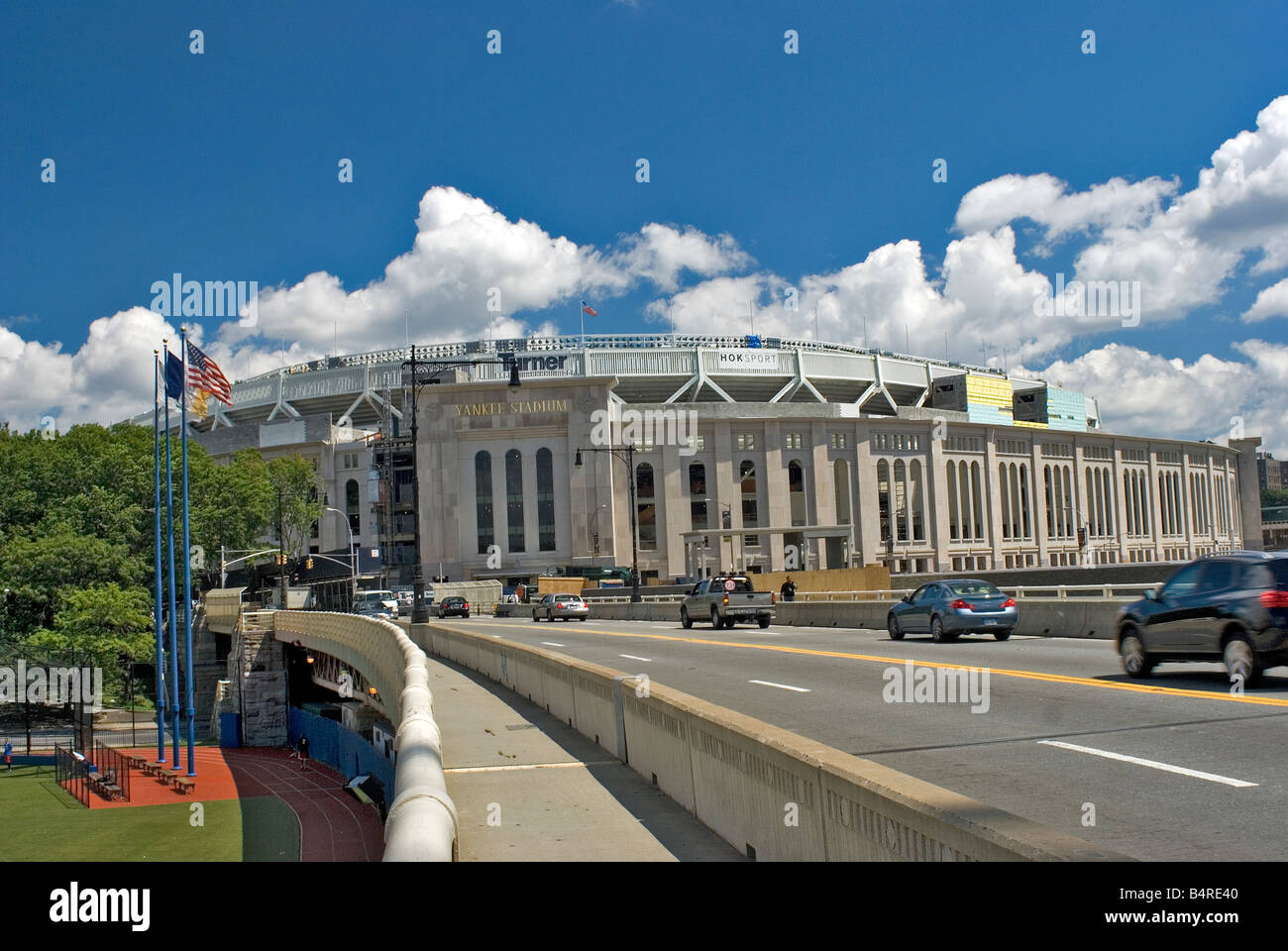Le nouveau Yankee Stadium en construction, juillet 2008, Bronx, New York Banque D'Images