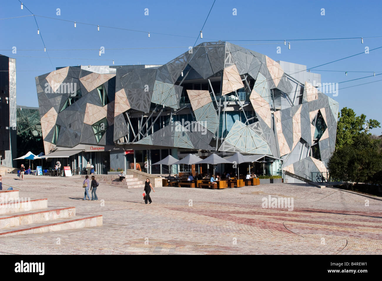 Federation Square Melbourne Australie Banque D'Images